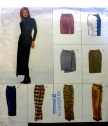 2029 EZ VOGUE LO RISE WRAP SKIRT LENGTHS , KILT PATTERN 6-22 3 SZS choice